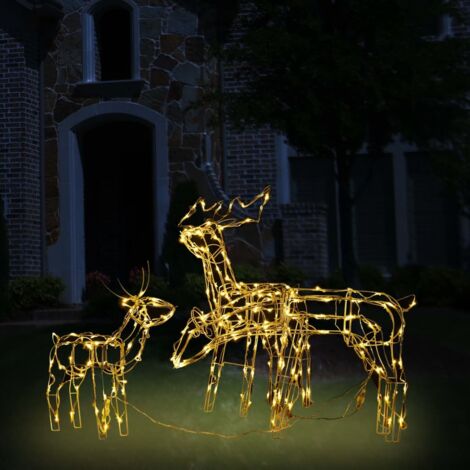 Cordon lumineux de Noël 3 pcs Rennes  Décoration de Noël 229 LED 30605