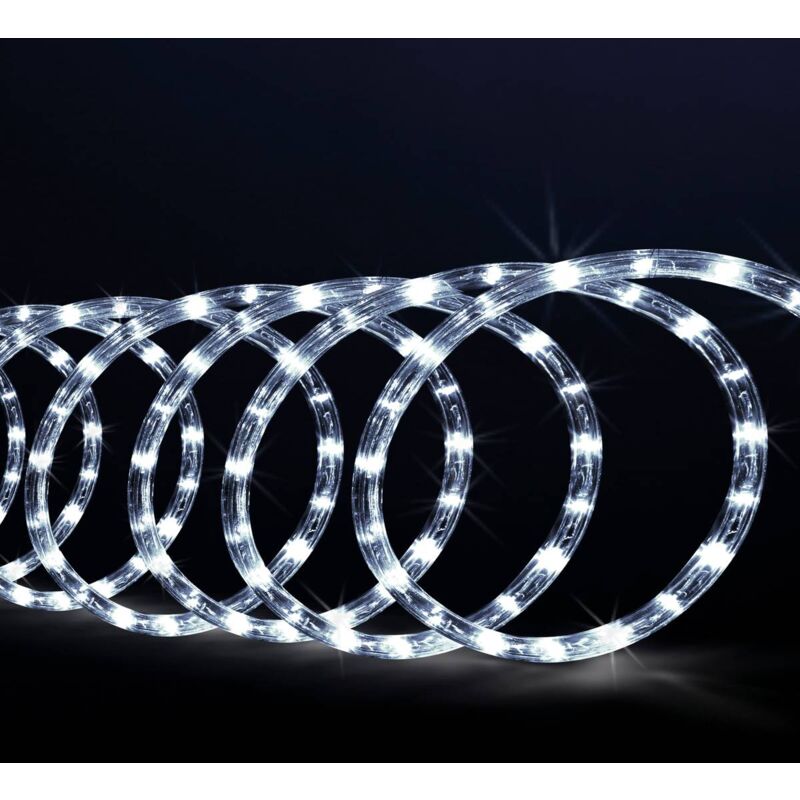 Tube électrique extérieur 6m 108 led blanc froid - Feeric lights & christmas