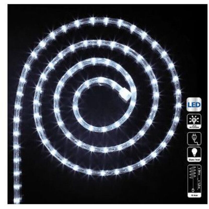 Tube électrique extérieur 24m 432 LED blanc froid - Feeric lights & christmas