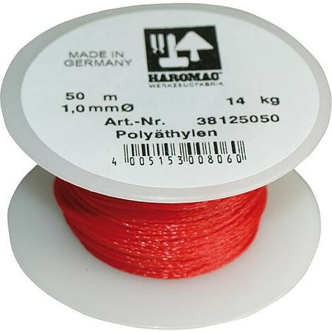 Cordon maconnerie, 1,0mm x 20 m, rouge Haromac
