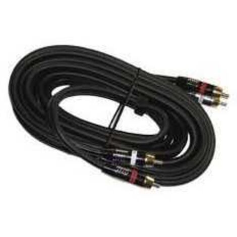 Cordon Or audio 2 RCA mâles / 2 RCA mâles HEXAKIT HV 7104