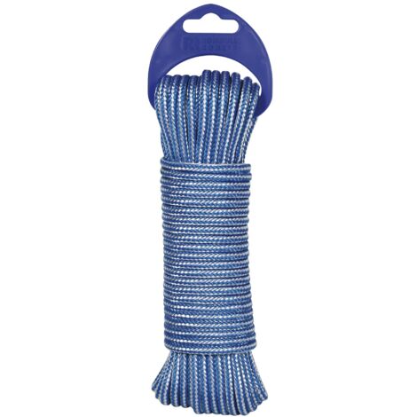 CORDON PP ALMA TEXTURADA 4MM AZUL/BLAN - 25 M