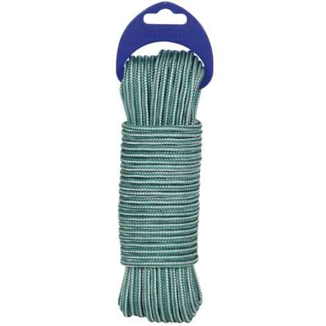 CORDON PP ALMA TEXTURADA 4MM VD/BLAN - 25 M