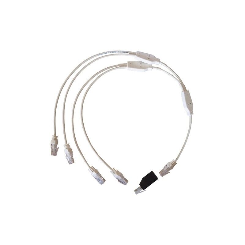 Cordon quadruple pour raccordement Téléphone/RJ45 Michaud Q293