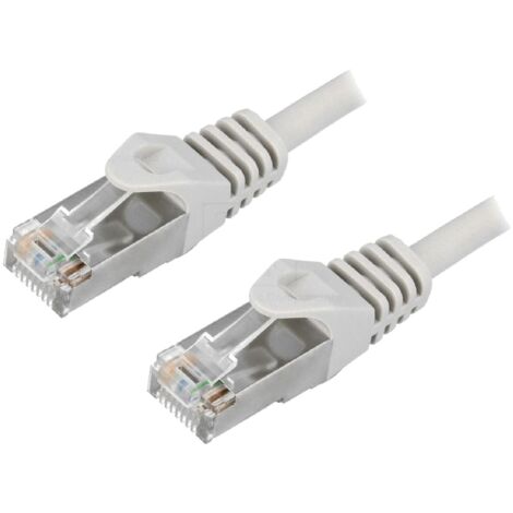 Cordon raccordement F-UTP Cat.5e Gris - 10m