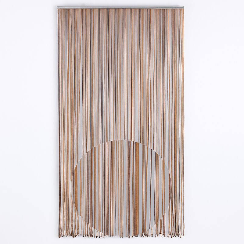 Salone - cordon rideau mouche CM.125X240 marron moustiquaire anti mouche