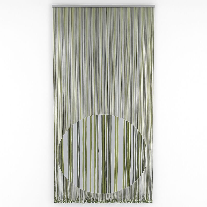 Cordon Rideau Mouche Cm.125x240 Vert Fonce Filet Anti Mouche