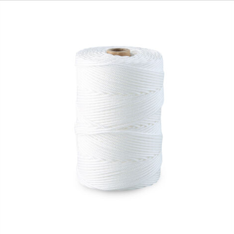 Cordón riel polipropileno blanco 200m