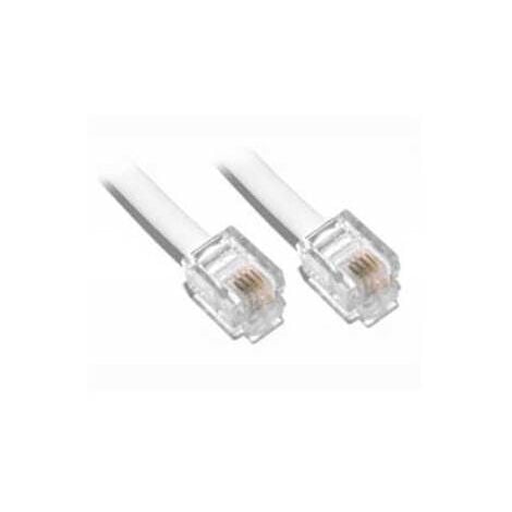 Cordon rj11 adsl 2m blanc Itc 3902
