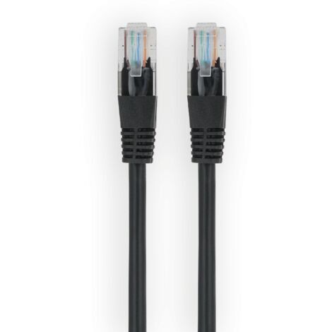 Cordon RJ45 UTP Cat 5 - Male / Male - 3 Mètres - Noir