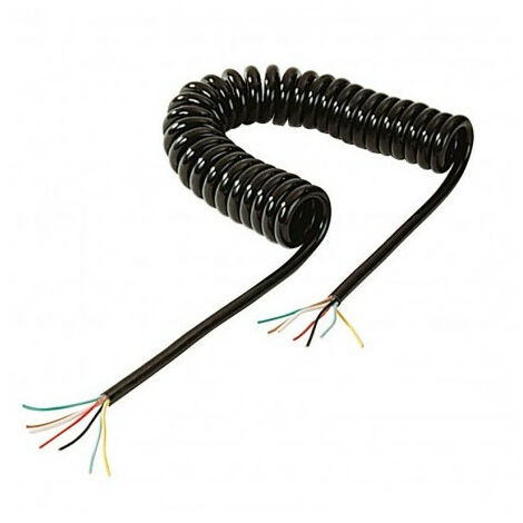 Cordon spirale nu 7 conducteurs - 10 m