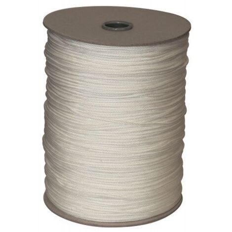 Cordoncino bianco rotolo 250mt per scorritenda