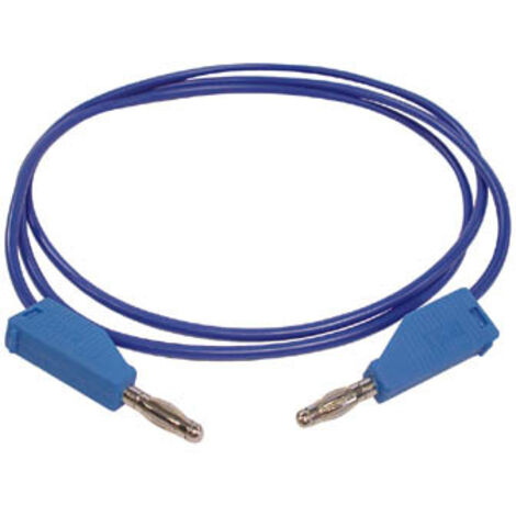 CORDONS DE MESURE (FICHE BANANE 4MM) BLEU - 3A/30V VELLEMAN TLM8BL