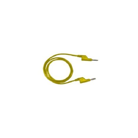 Cordons de test RS PRO, Jaune, 10A, 1000V, long. 1.5m ( Prix pour 1 )
