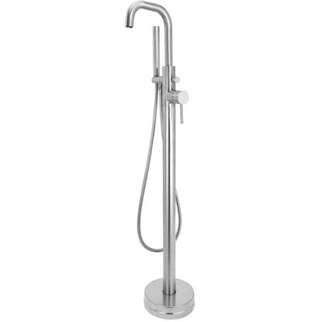 Core Chrome Finish Round Style Freestanding Bath Shower Mixer Bathroom Tap