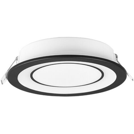 CORE FARETTO LED  10W 1040lm, 3000K DA INCASSO PLASTICA NERA SATINATA TRIPLA ACCENSIONE INDIPENDENTE D. 14,8CM