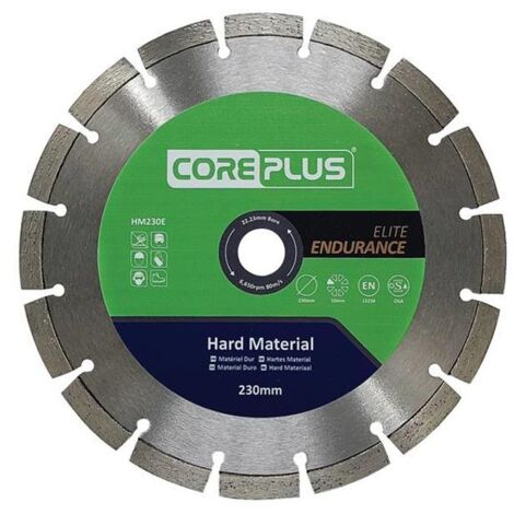 CorePlus CORDBHM230E HM230E Elite Hard Material Diamond Blade 230mm CORDBHM230E