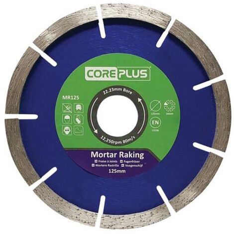 CorePlus CORDBMR125 MR125 Mortar Raking Diamond Blade 125mm CORDBMR125
