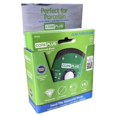 CorePlus CORDBP115CDU Porcelain Diamond Blade 115mm CDU of 15 Blades