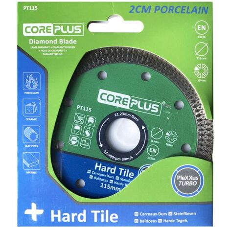 CorePlus Porcelain Thin Diamond Blade 115mm Tile Paving Grinder Cutting Disc