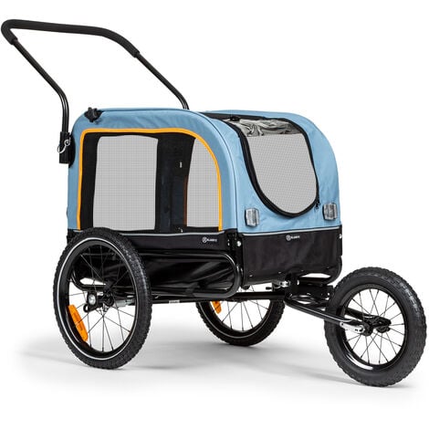 Corgi 2-en-1 remorque pour chien et poussette Oxford 600D tube d'acier fanion d'avertissement