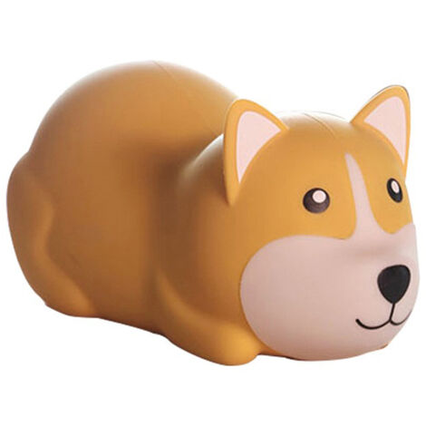 Corgi BPA-freie Silikon-Tischlampe mit 3 LED-Lichtstufen, weiches und sanftes Licht für Schlafzimmer, Camping und Dekoration.