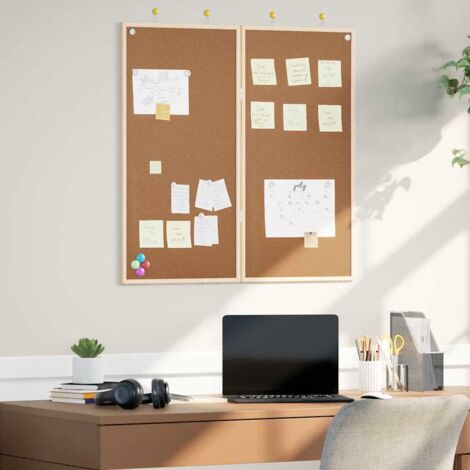Cork Board Folding Brown 80 x 1.4 x 80 cm Solid pine wood vidaXL