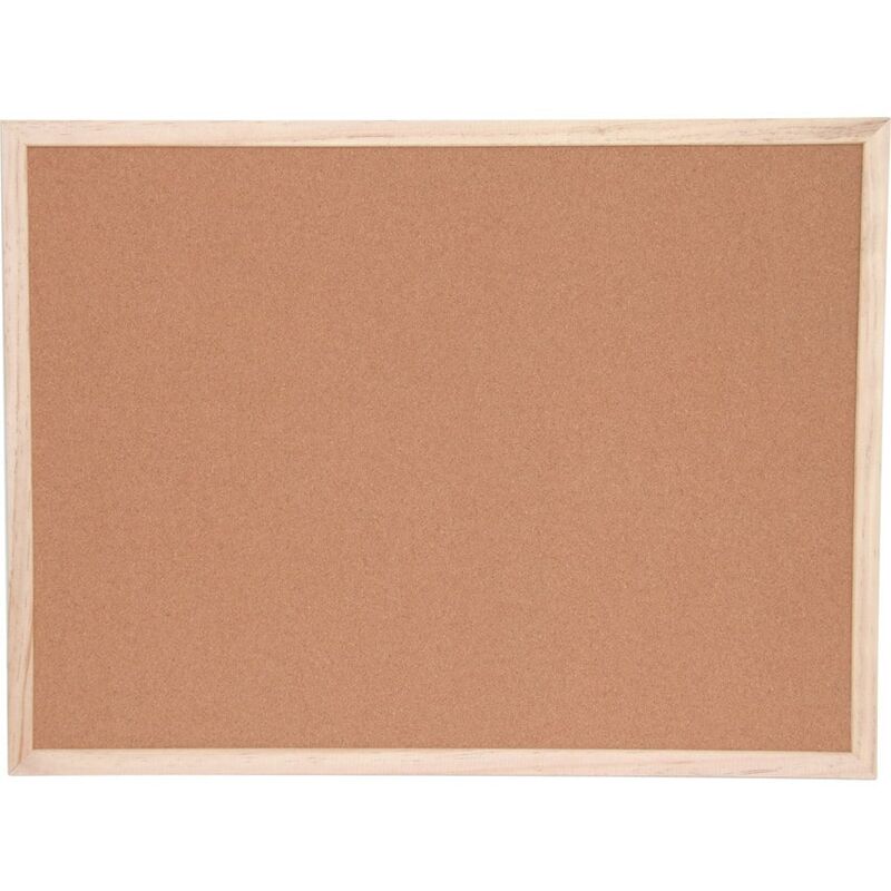 Offis - Cork Notice Board 450X600MM Wood Trim