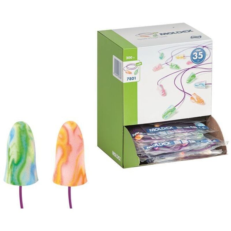 7801 Spark Plug Ear Plugs Corded (PK-200) - Moldex