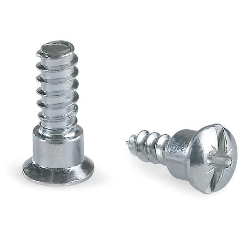 Mengual - Boîte de: 500 unités Euro 9 mm Vis de support d'étagère d'horloge