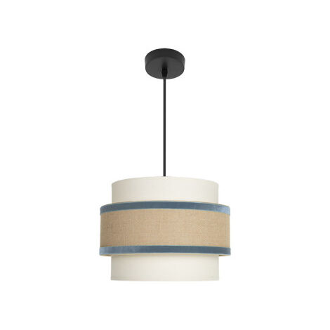 Cornalina lampada a sospensione deceiling lamp 1x27 Beige/blu 30d
