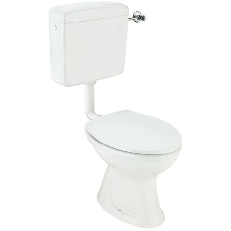 Cornat Komplett-Stand-Tiefspül-WC inkl. WC-Sitz, weiß Stand-WCs