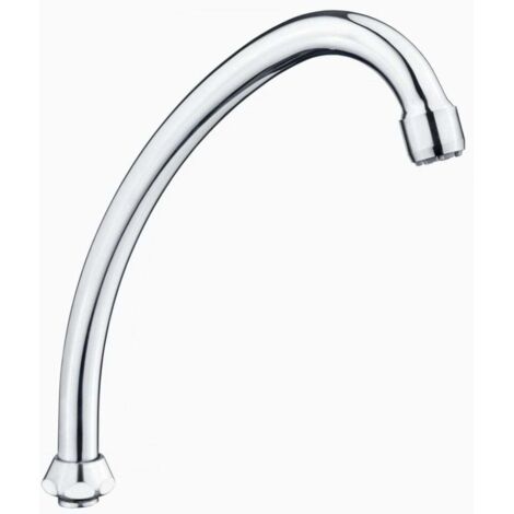 Cornat Rohrauslauf Hu-Form Niederdruck verchromt 18 cm Rohrausläufe