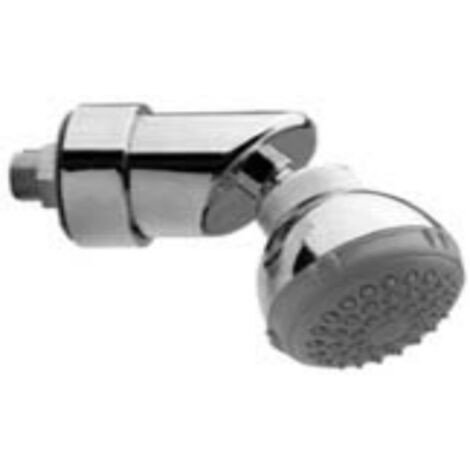 CORNAT - SOFFIONE DOCCIA IN ABS CON BRACCIO A 1GETTO  CROMO