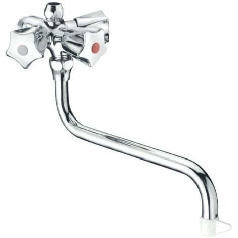 Cornat Spültisch-Wandarmatur Duolux Niederdruck, chrom Wand-Armaturen