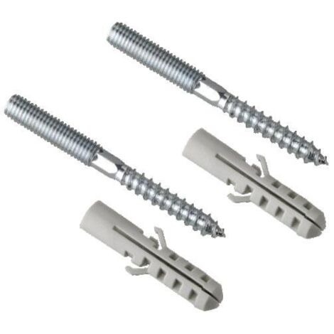 Cornat Stockschrauben inkl. Dübel M8 x 100 mm, 2 Stück Installationsmaterial