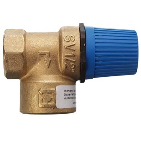 Cornat T593714 Valvola di Sicurezza a Membrana in Ottone 1/2 8,0 Bar