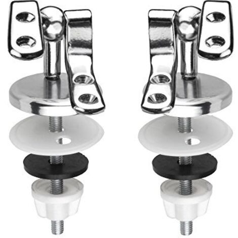 CORNAT TEC364891 - Cerniera per sedile WC con supporto, colore: Trasparente