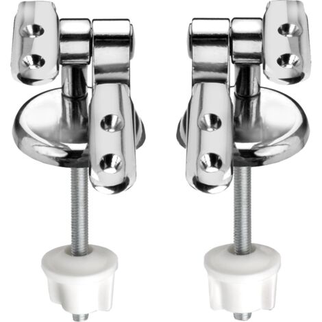CORNAT TEC364993 - Cerniera per sedile WC con supporto, colore: Trasparente