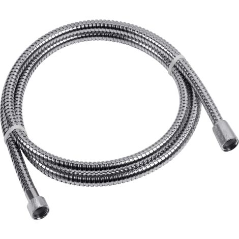Cornat TECB3361 Tubo Doccia STL.Steel 2,0m Cromato, lunghezza 200 cm