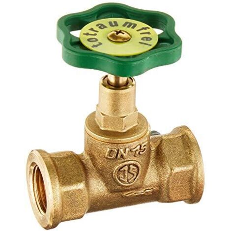 Cornat valvola di passaggio dritta sedile in ottone, senza svuotamento, filettatura interna, a 1/2, 1 pezzo, fronte-retro t571321