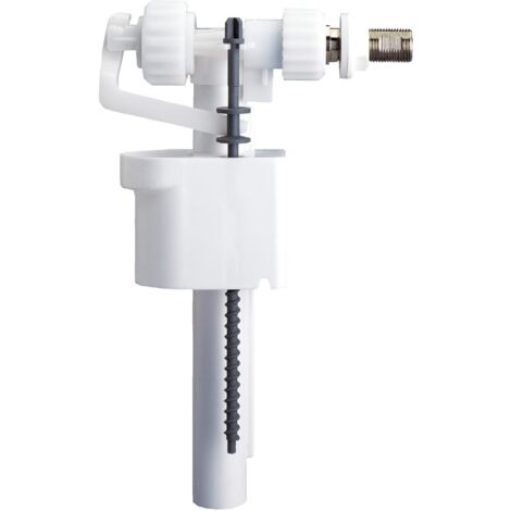 Cornat, valvola di riempimento universale per sciacquoni alti o bassi con galleggiante piatto da 50 mm, quantità di acqua di risciacquo regolabile, 1 pezzo, T360796