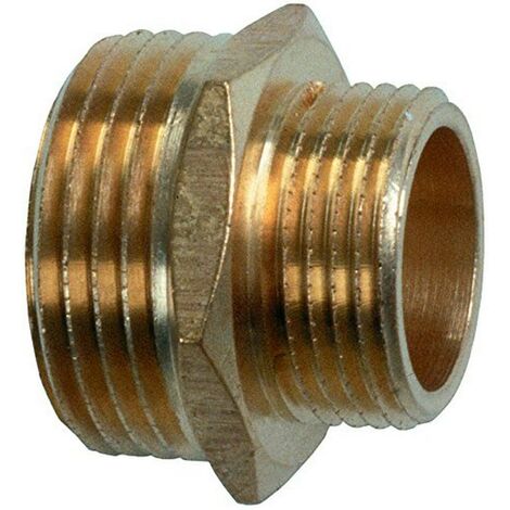 Cornat valvole e connessioni bleil – Raccordo bicono in Ottone, Filettatura Esterna 1 + 3/4 Pollici, riduzione Filettatura, Multicolore