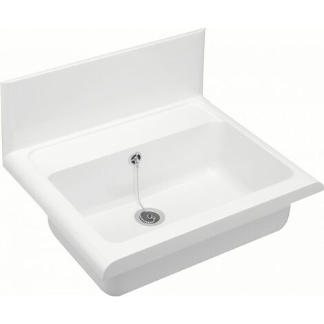 Cornat Wandausgussbecken 55 cm, weiß Ausgussbecken