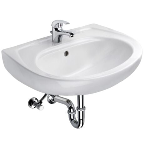 Cornat Waschtsich-Komplett-Set 60 cm, weiß Waschtische