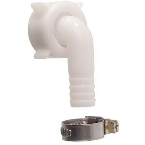Cornat Winkelverschraubung 3/4 mit Schelle Schlauchanschluss 10 mm Schelle