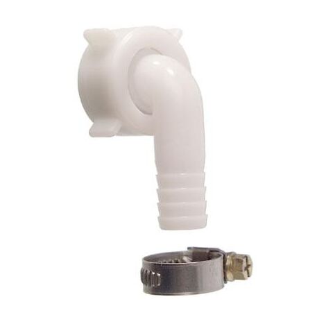 Cornat Winkelverschraubung 3/4 mit Schelle Schlauchanschluss 10 mm Winkel & Bögen