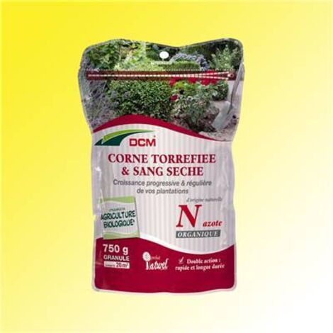 CORNE TORRIFIEE ET SANG SECHE - 750 G - engrais