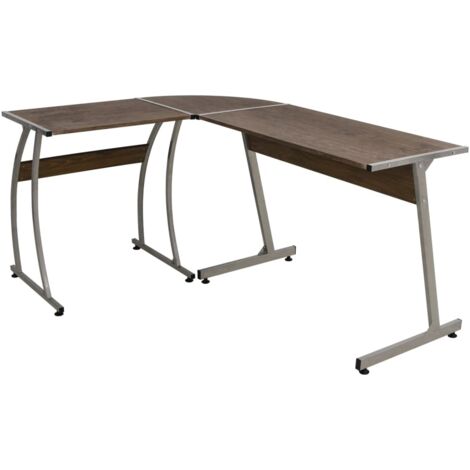 Corner Desk Brown Engineered Wood vidaXL