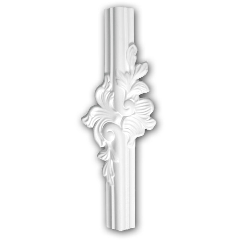 Profhome Decor - Corner element 152289 ative Element timeless classic design white - white